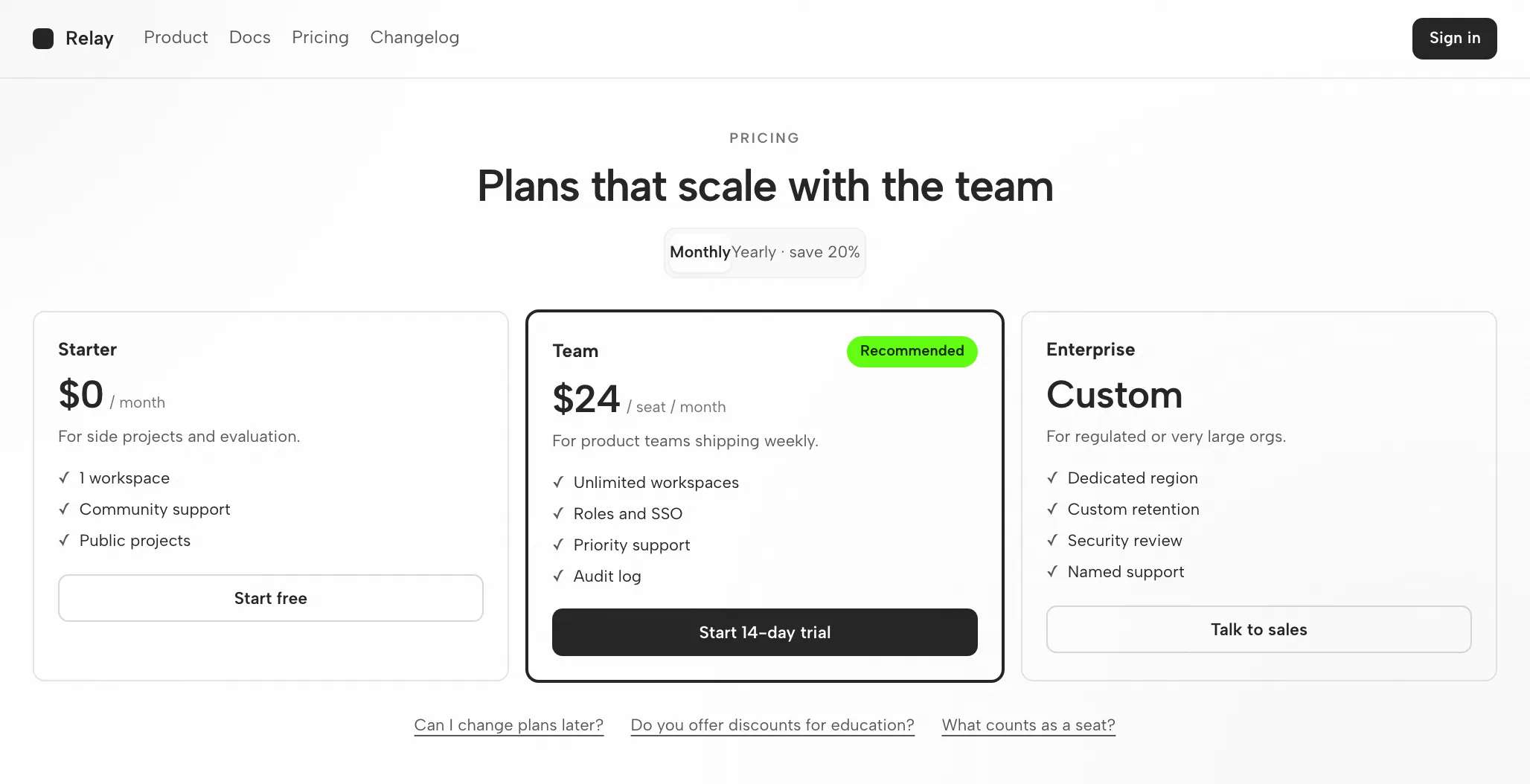 Cursor Artifact: Pricing Page at 1440px and 390px — Desktop