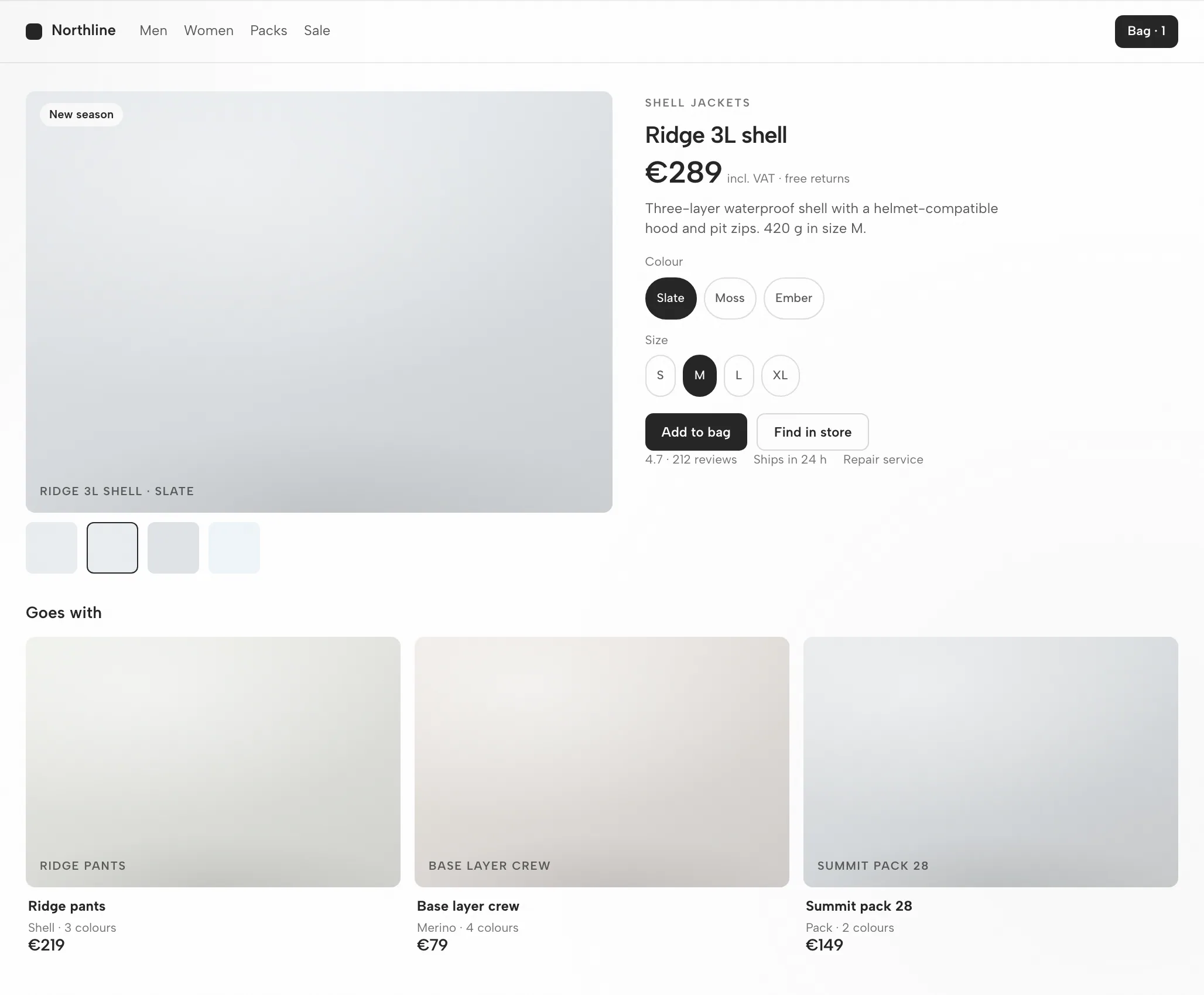 Kilo's Artifact: Product Page at 1440px and 390px — Desktop