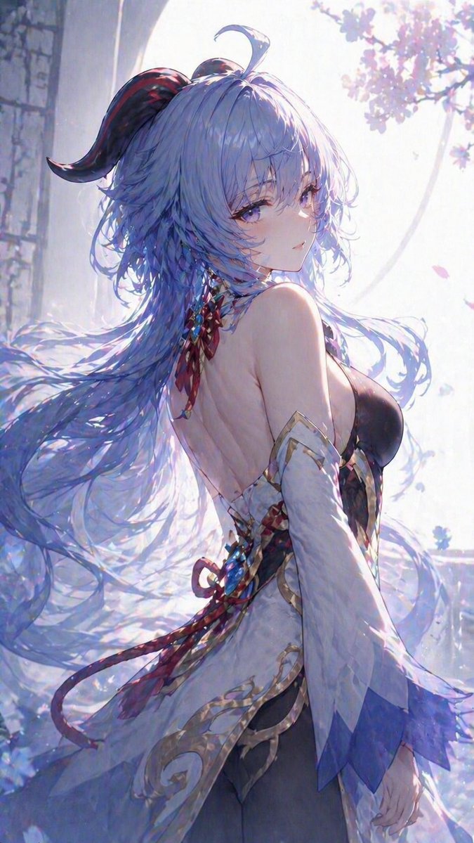 Profile / Avatar - Ethereal Blue-Haired Fantasy Portrait preview