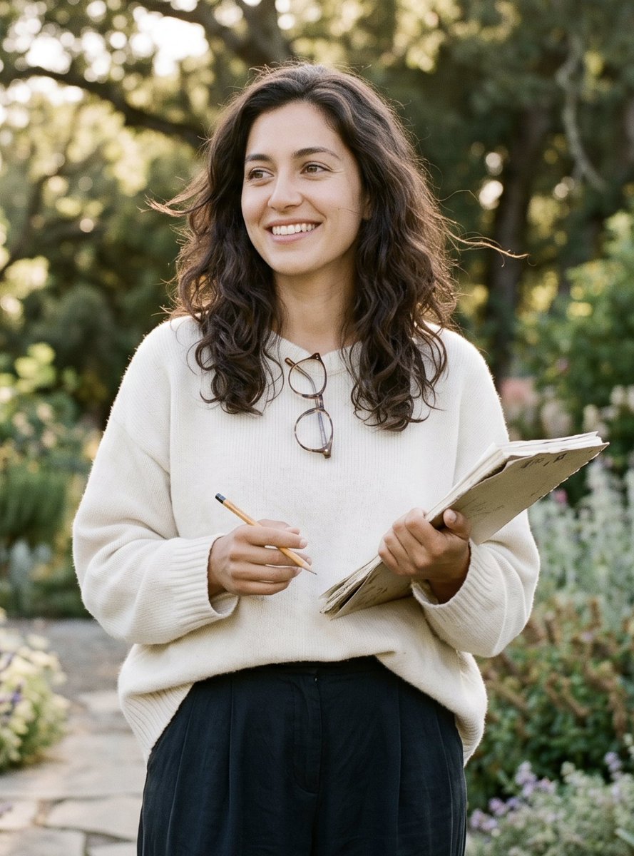 Profile / Avatar - Poetic Woman in Garden Portrait preview