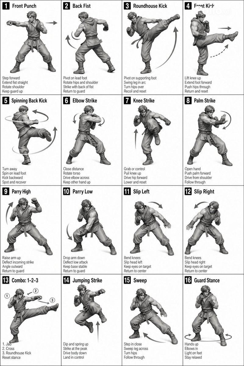 Sequence and Movement Instruction for Martial Arts Video preview