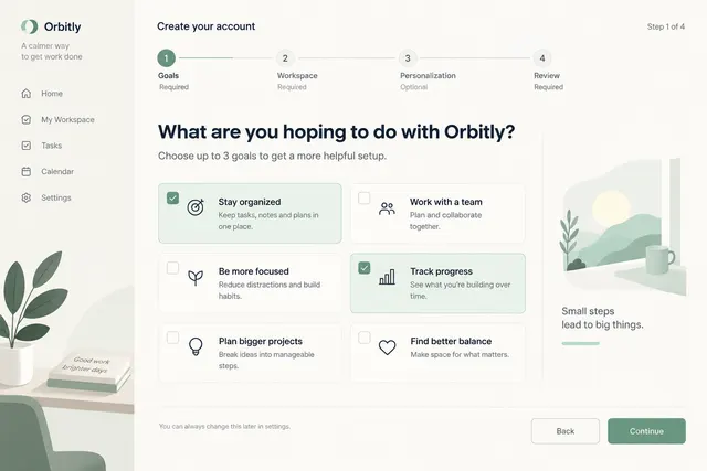 AI-generated visual concept for account onboarding flow