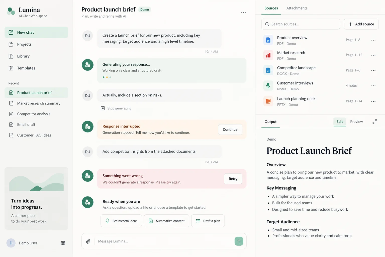 AI-generated visual concept for ai chat workspace