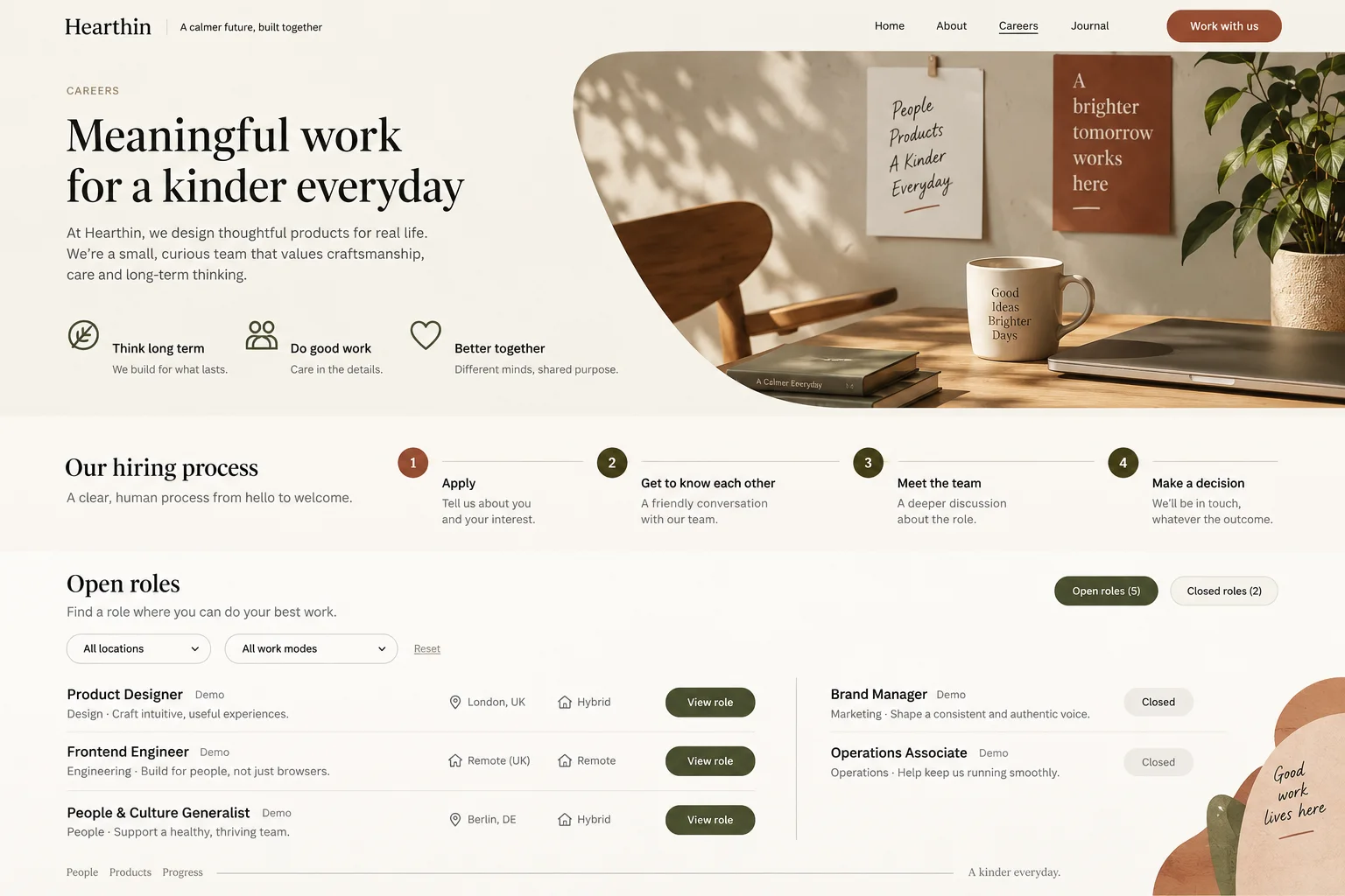 AI-generated visual concept for careers overview page