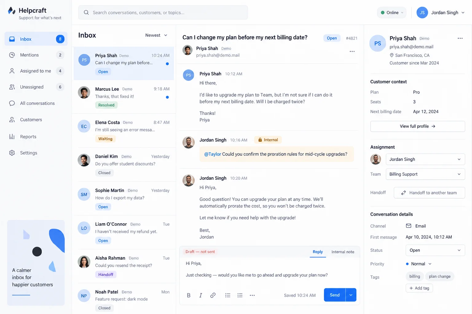 AI-generated visual concept for customer support inbox