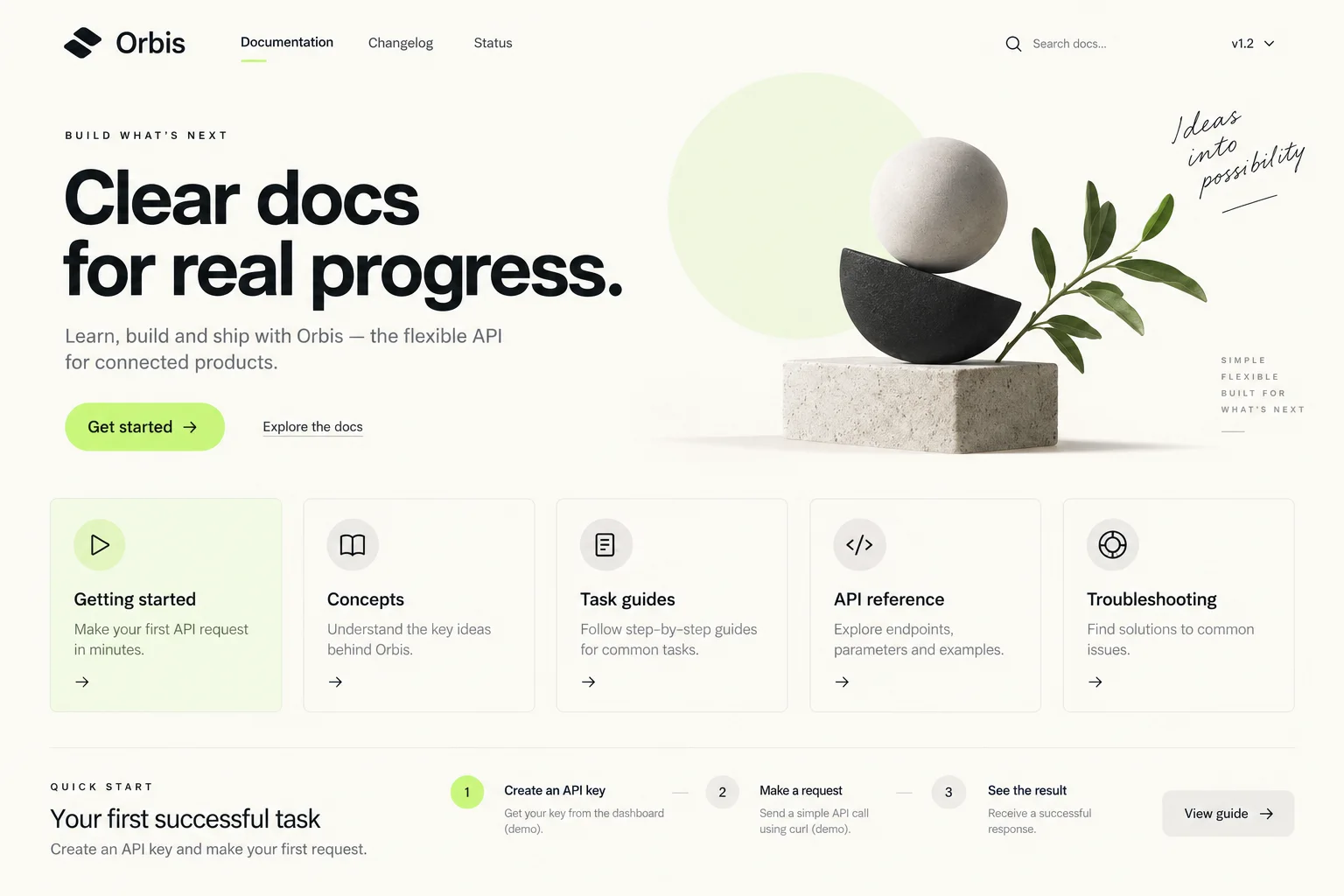 AI-generated visual concept for documentation homepage