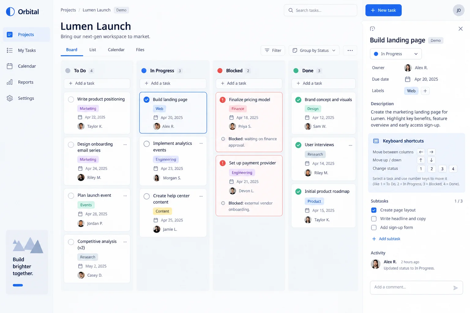 AI-generated visual concept for kanban project board