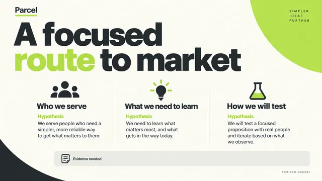 AI-generated visual concept for market entry deck