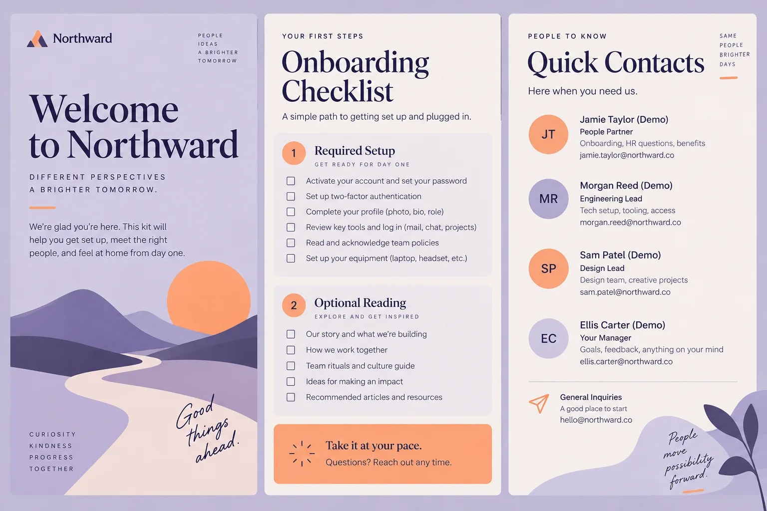 AI-generated visual concept for onboarding welcome kit