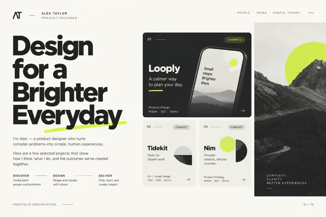 AI-generated visual concept for portfolio presentation