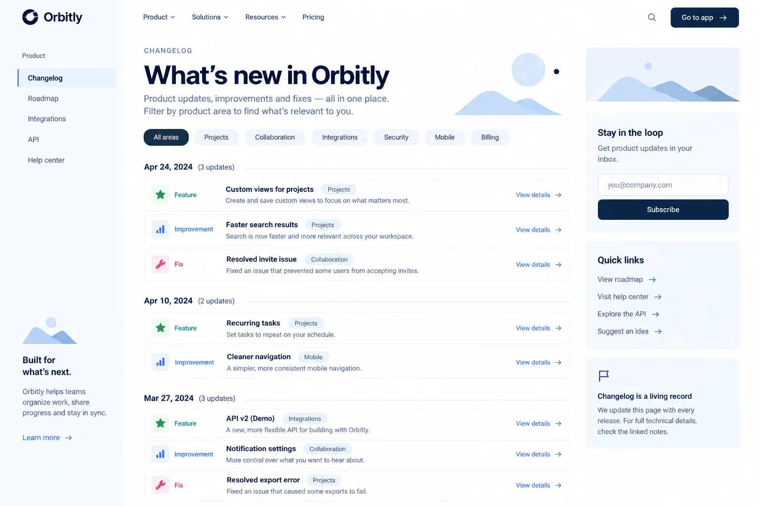 AI-generated visual concept for product changelog