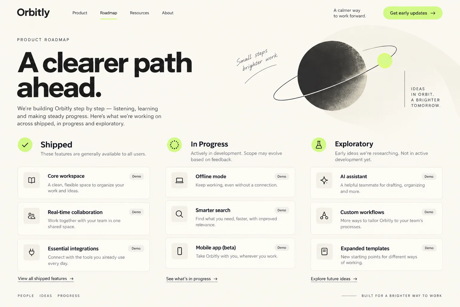 AI-generated visual concept for product roadmap page