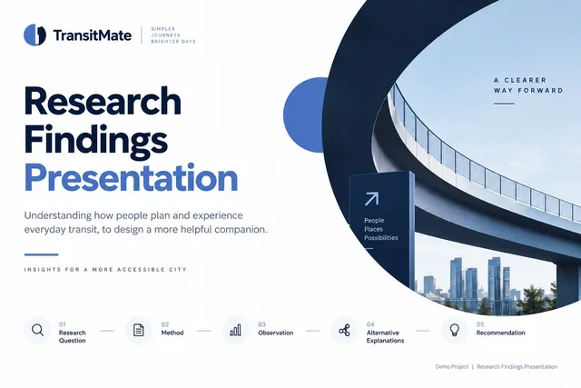 AI-generated visual concept for research findings presentation