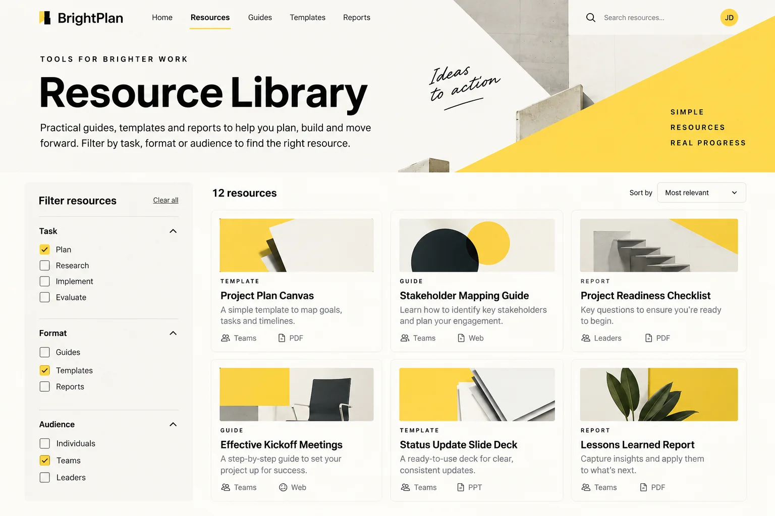AI-generated visual concept for resource library
