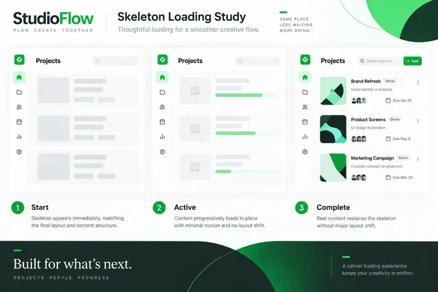 AI-generated visual concept for skeleton loading study