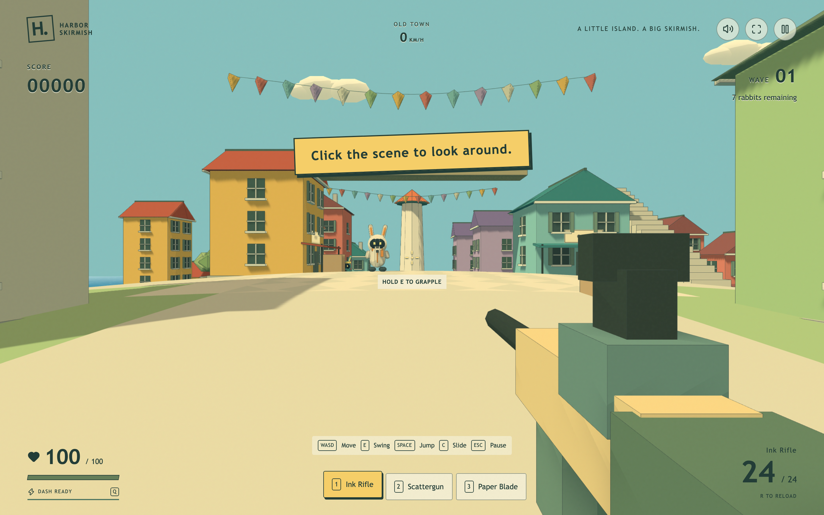Island Adventure Game Design: First-Person View and Live Combat HUD